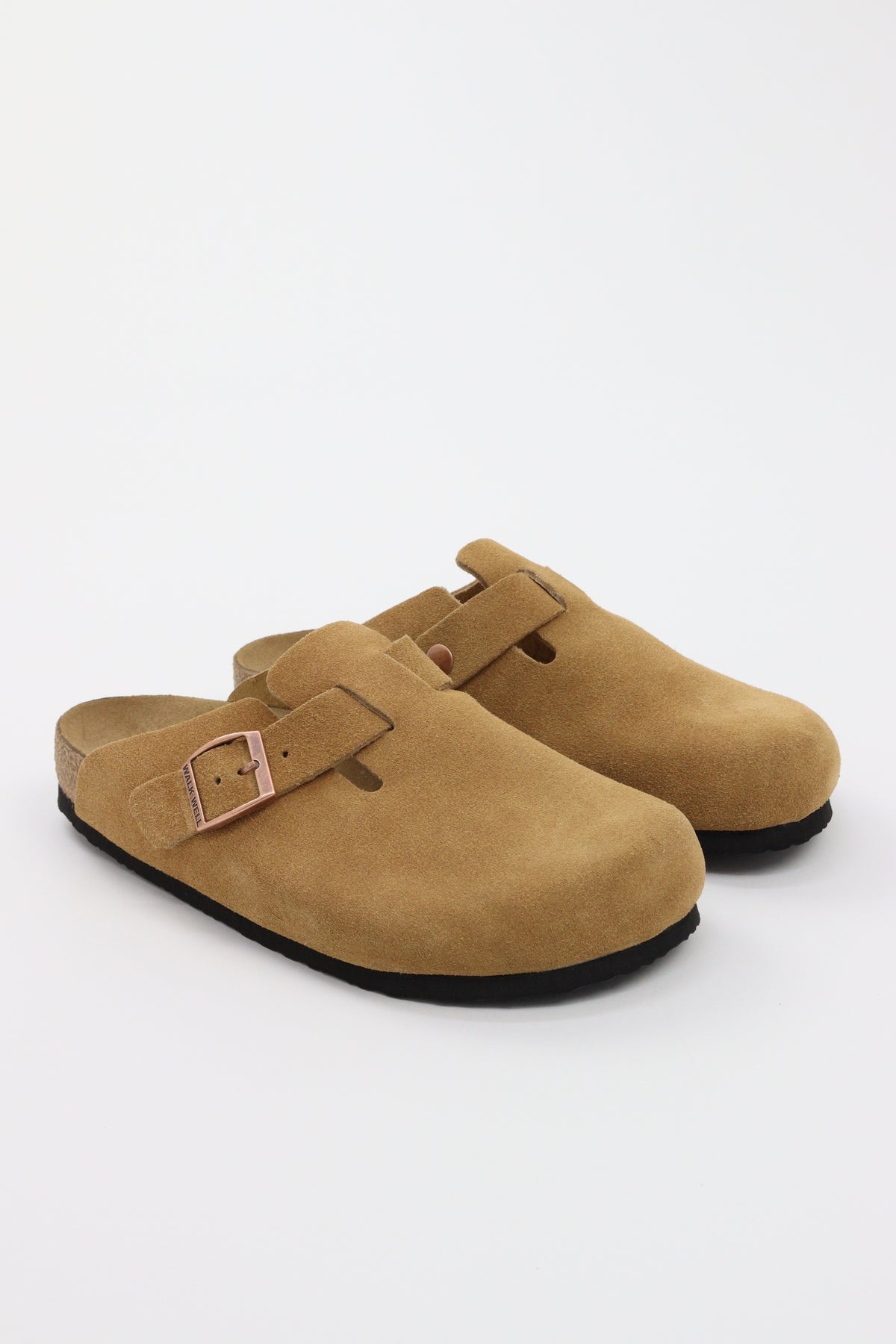 Genuine Suede Clogs By Walk Well