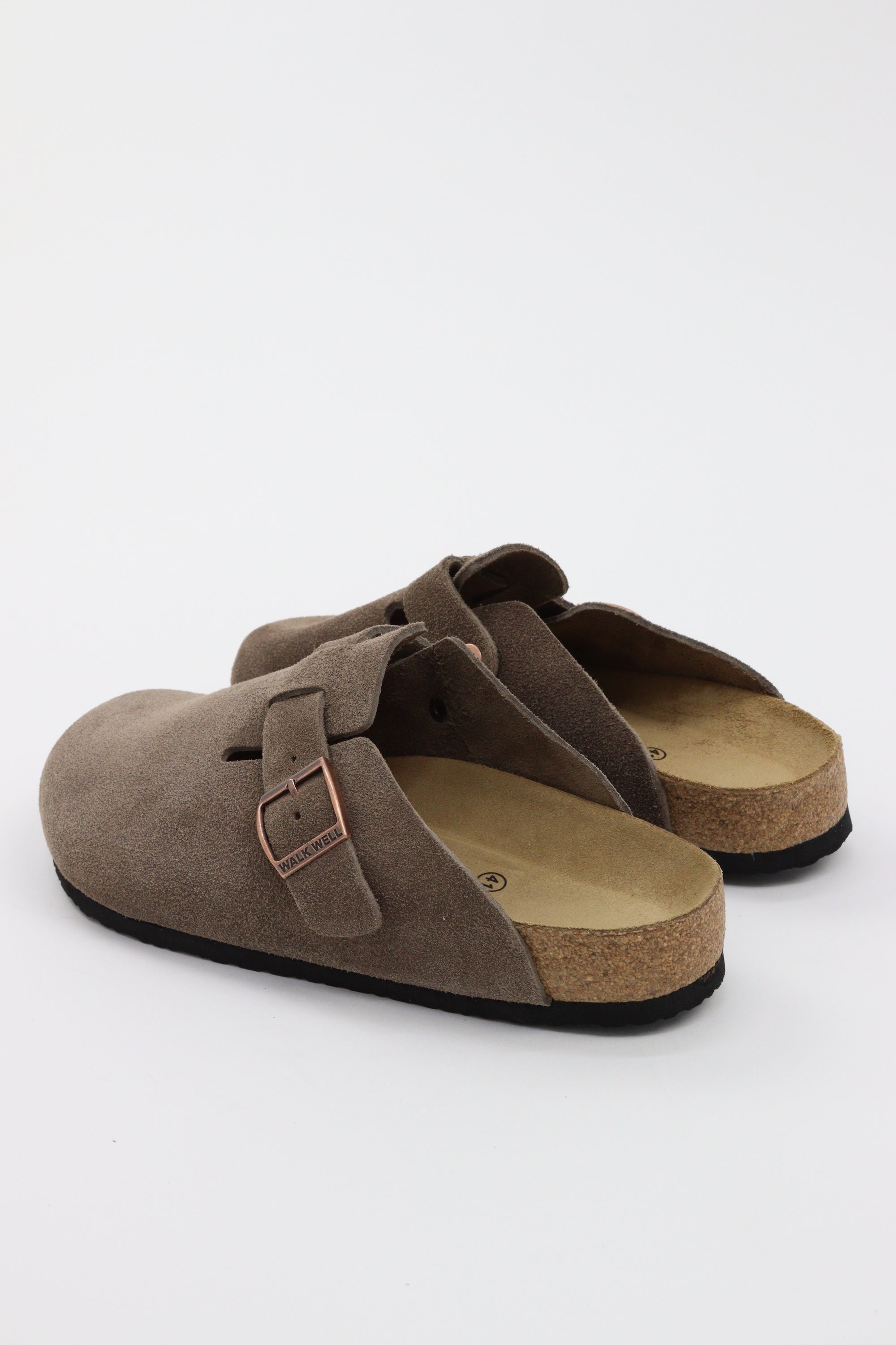 Genuine Suede Clogs By Walk Well