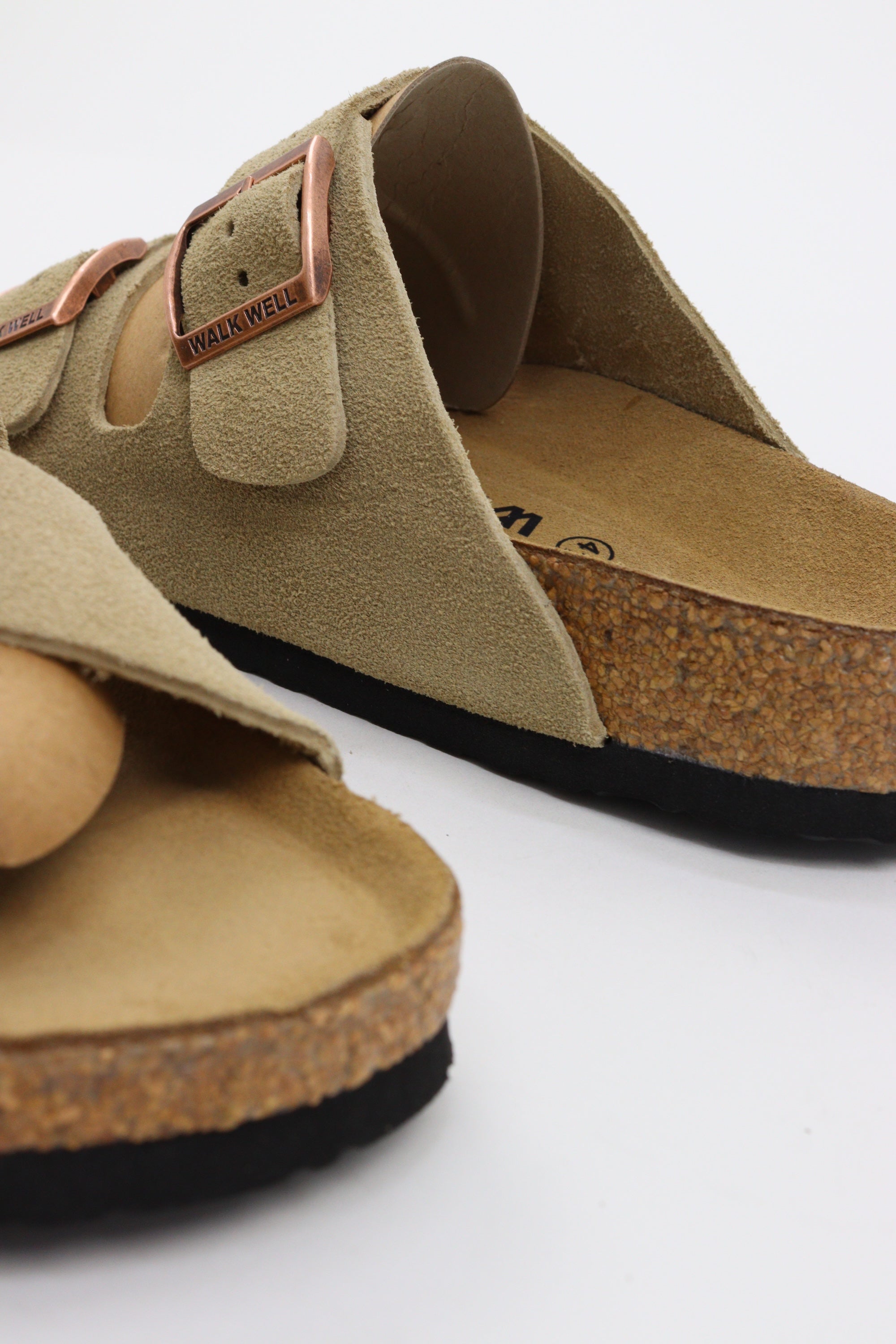 Genuine Suede Slides By Walk Well