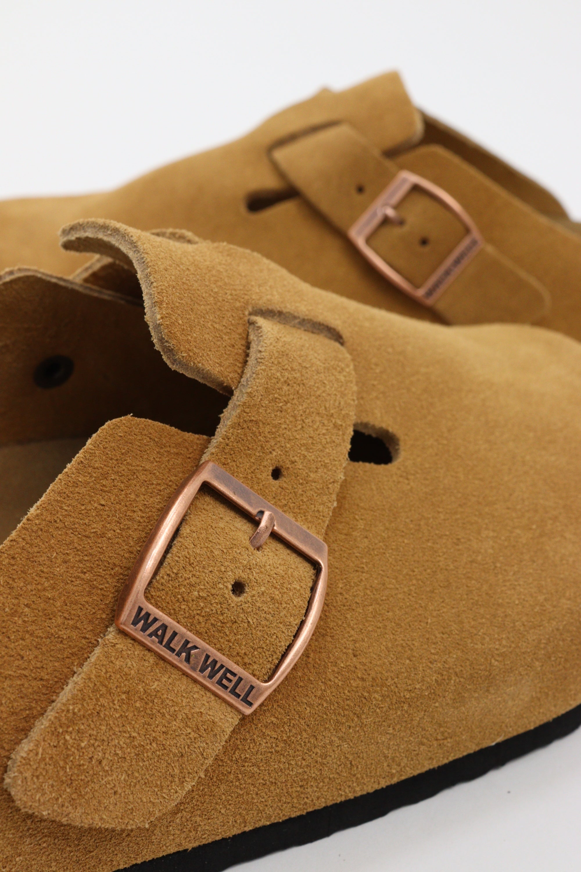 Genuine Suede Clogs By Walk Well