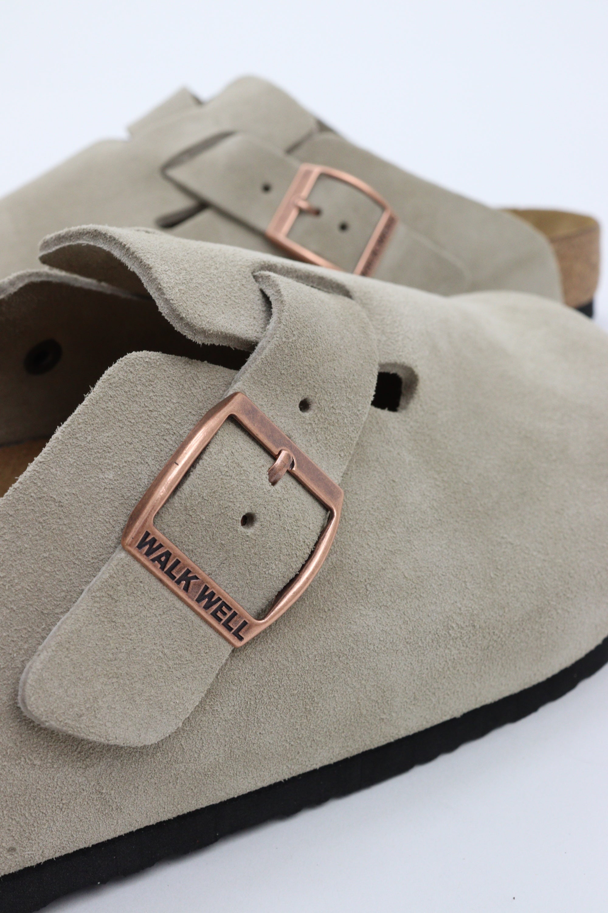 Genuine Suede Clogs By Walk Well