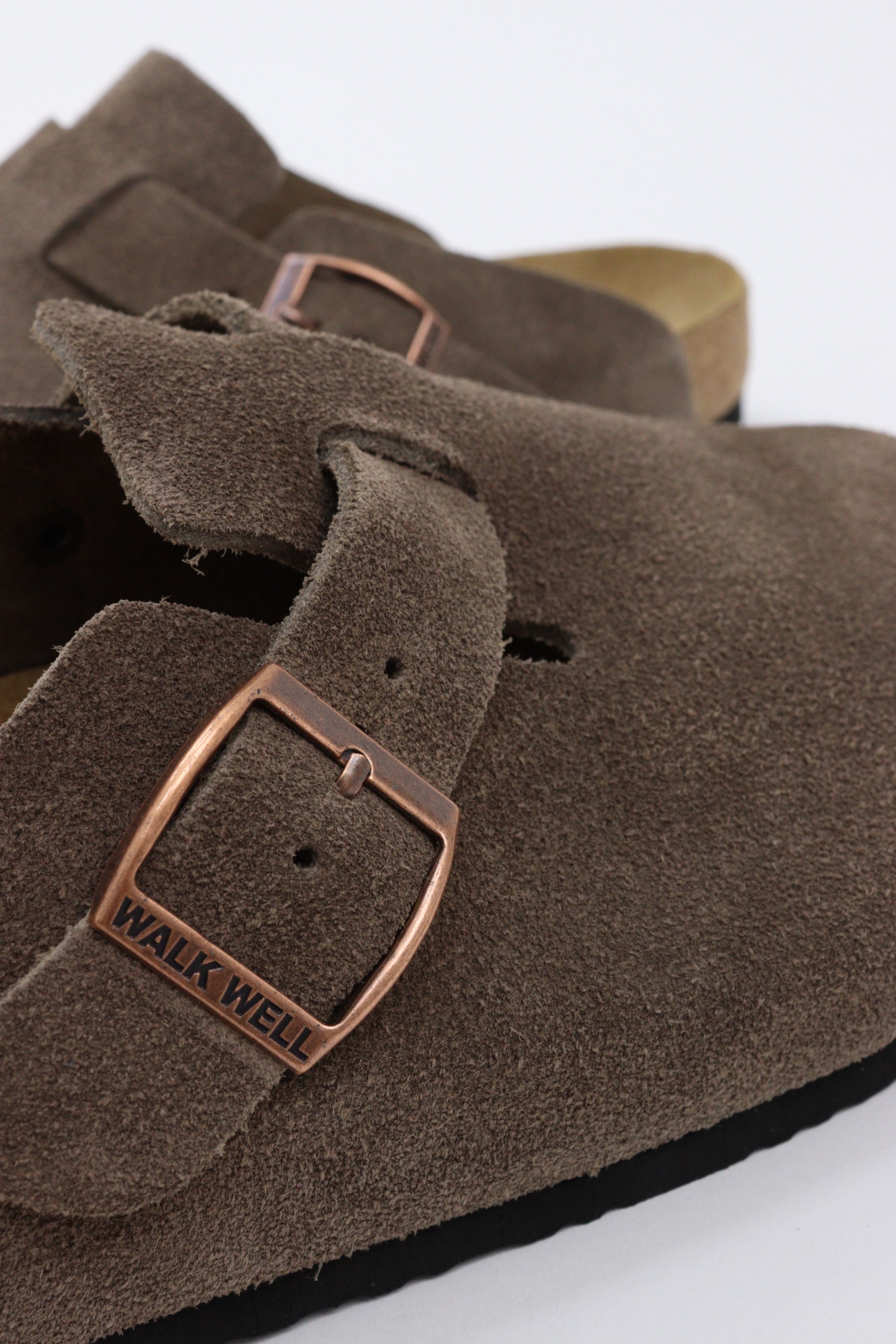 Genuine Suede Clogs By Walk Well