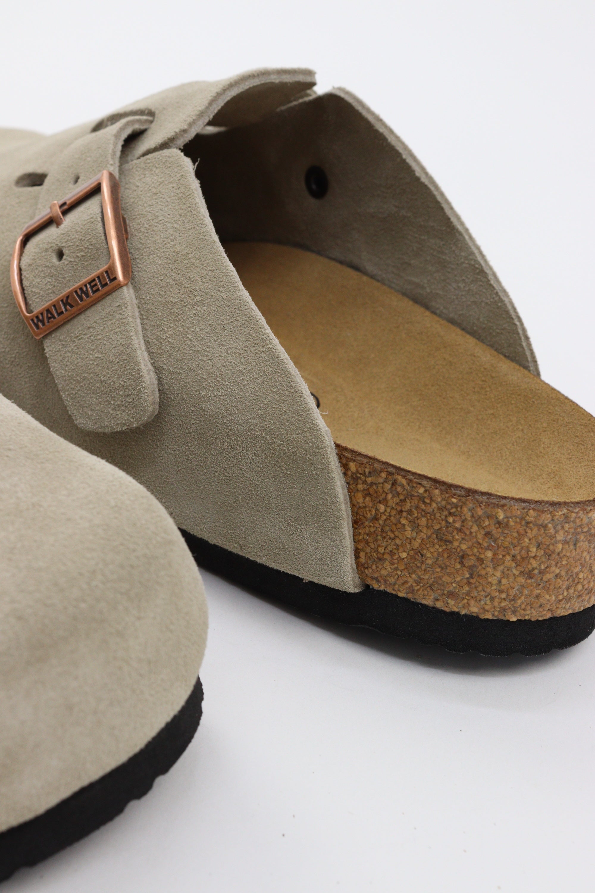 Genuine Suede Clogs By Walk Well