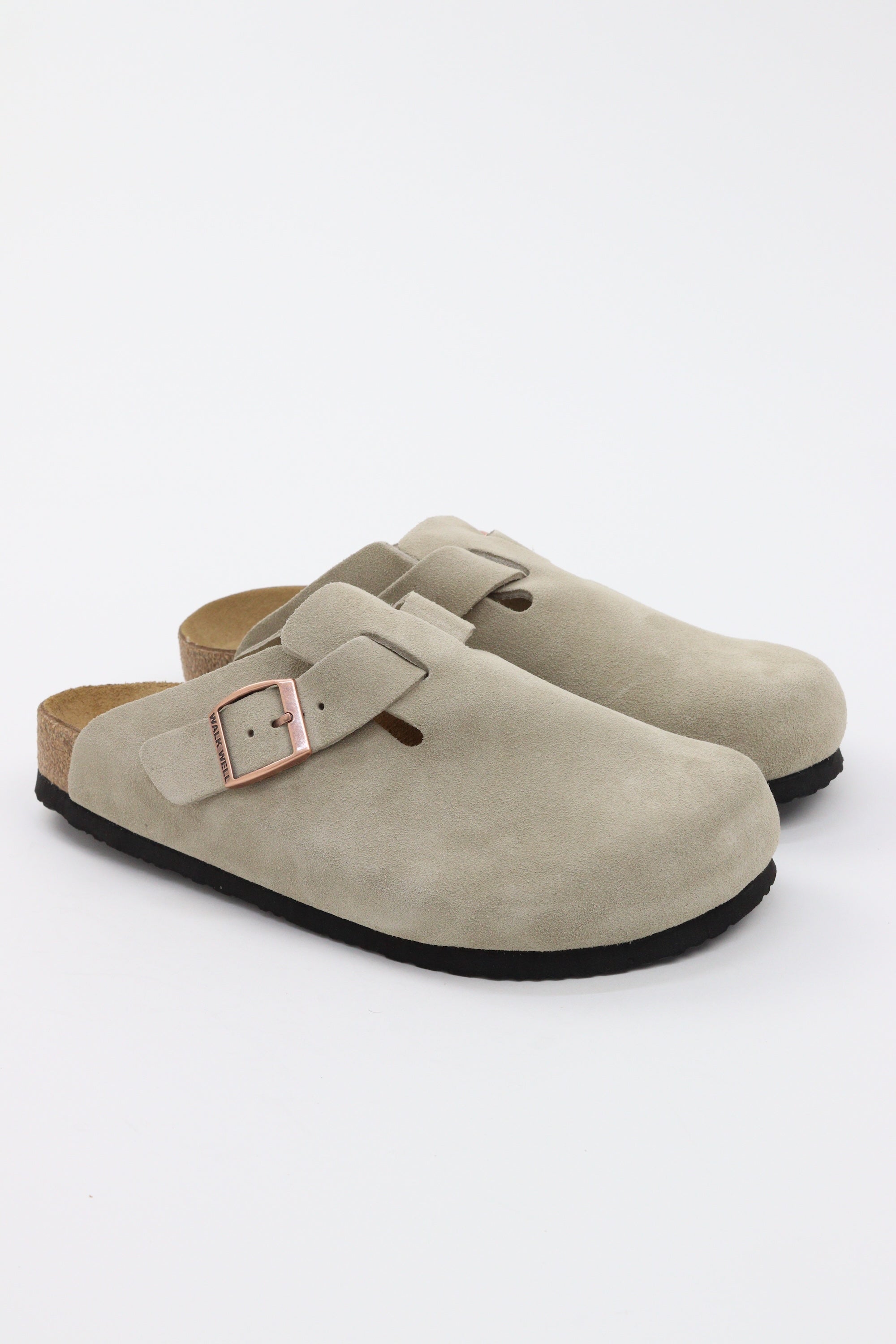 Genuine Suede Clogs By Walk Well